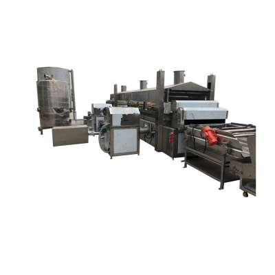 Full-Automatic Half Fried Potato French Fries Making Machine / Frozen Fries Production Line