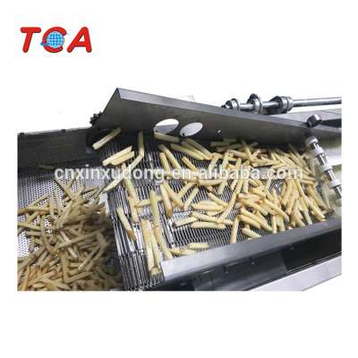 Industrial Automatic Fried Potato Chips Frozen French Fries Production Line